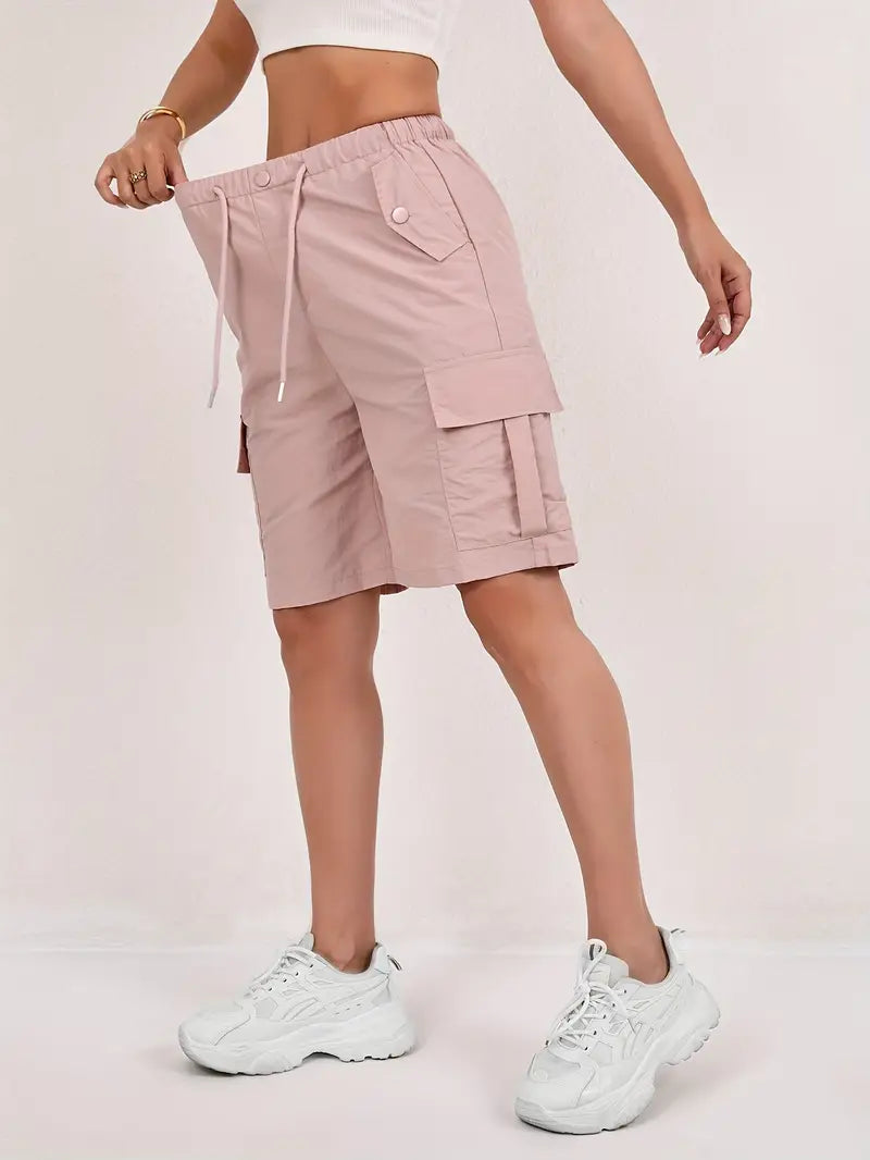 Women's Cargo Shorts | With Drawstring
