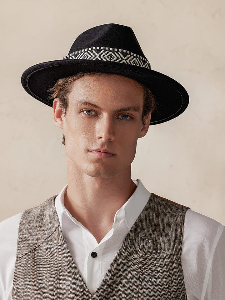 Herren Fedora-Hut | Breite Krempe