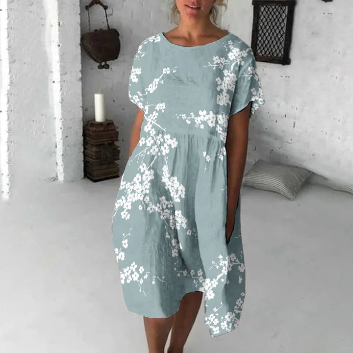 Damen Blumiges Sommerkleid | Midi