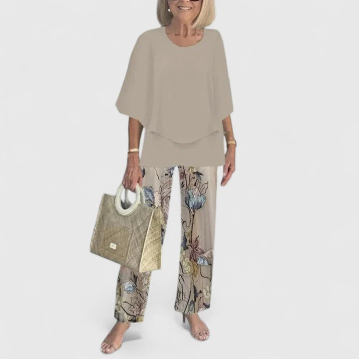 Damen Zweiteiliger Set mit Muster | Casual