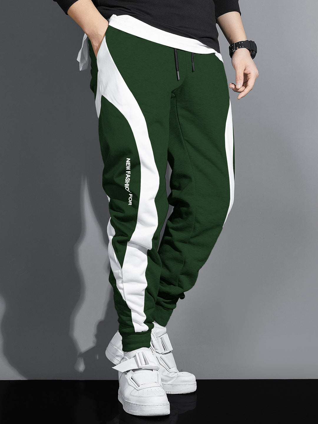 Herren Winter Jogginghose | Mit Kordel und kontrastierenden Einsätzen