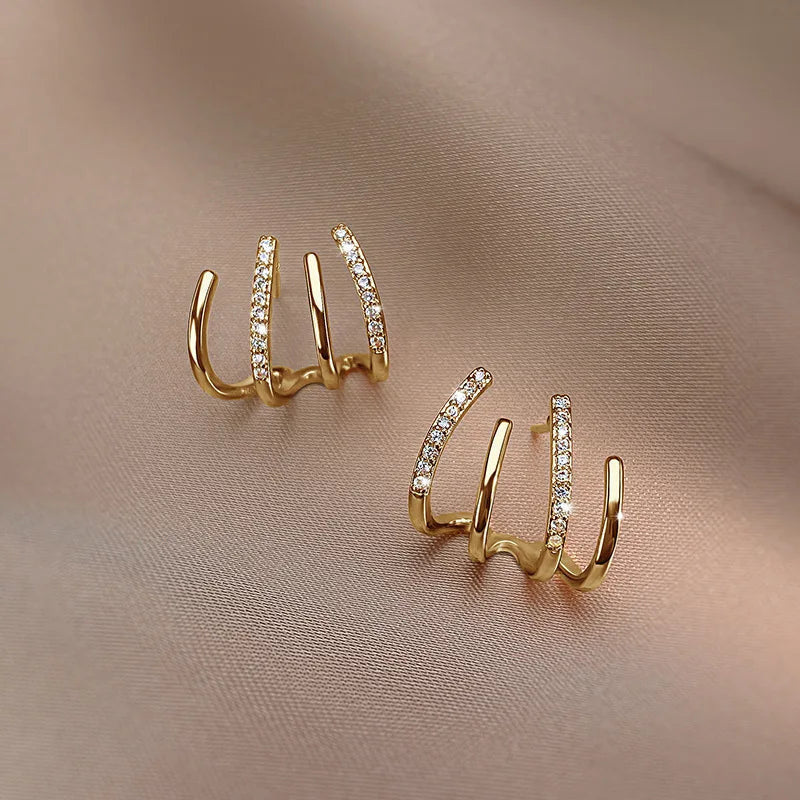 Women's Hoop Earrings with Crystals | Jewelry yes