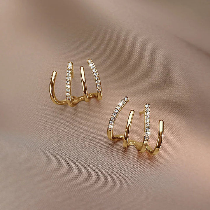 Women's Hoop Earrings with Crystals | Jewelry yes