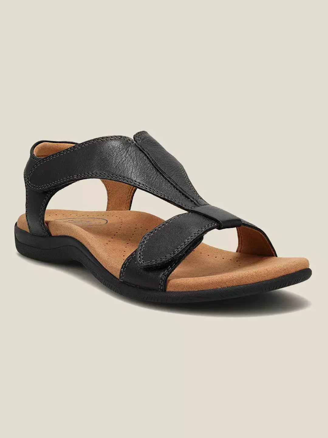 Sandálias Femininas Casuais com Dedos à Mostra | Com Velcro
