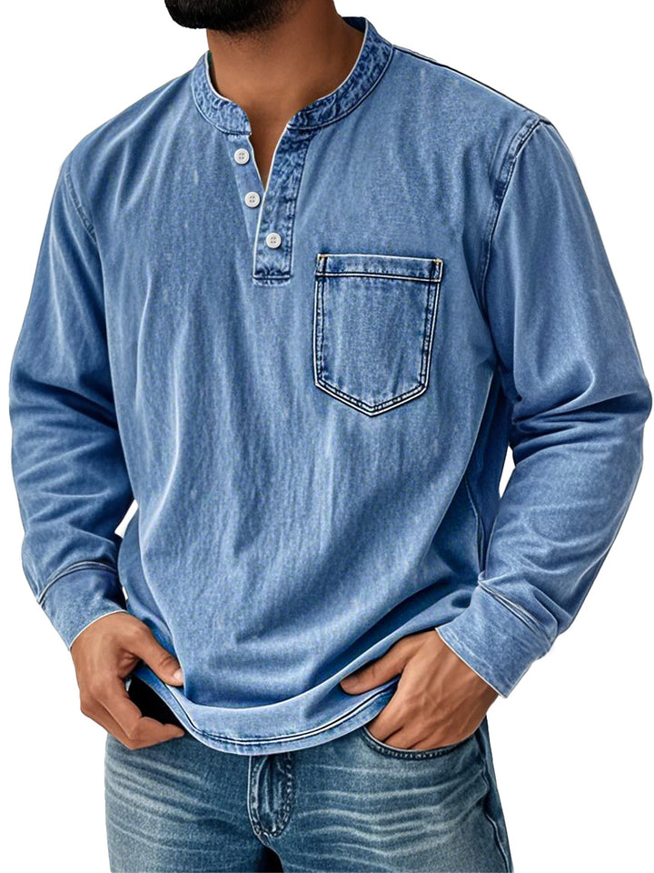 Men's Everyday Shirt | Long Sleeves with Neck Buttons