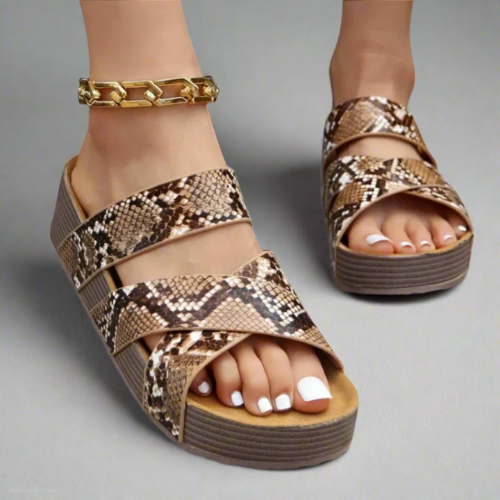 Damen Orthopädische Sandalen Sommer | Keilabsatz