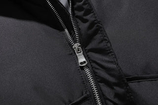 Męskie Zimowa Pikowana Kurtka | Z Kapturem