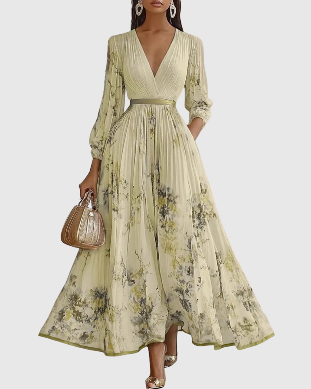 Vestido Feminino Floral para Casamento | Maxi
