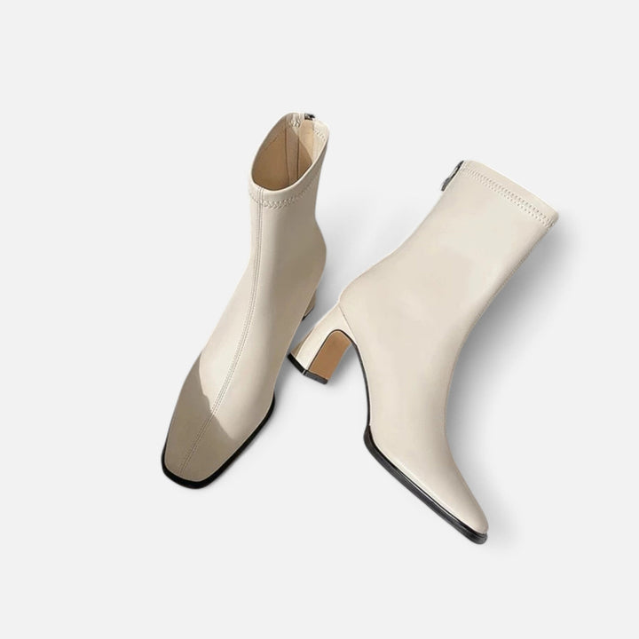 Women's Ankle Boots with Square Toe | Block Heel