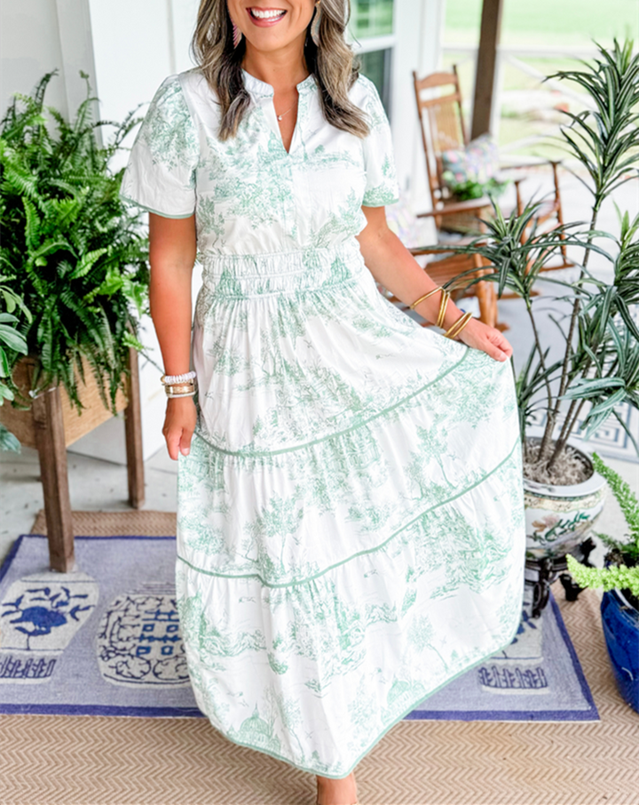 Damen Blumiges Sommerkleid | Maxi