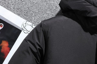 Męskie Zimowa Pikowana Kurtka | Z Kapturem