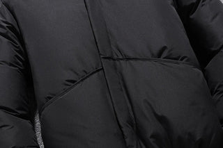 Męskie Zimowa Pikowana Kurtka | Z Kapturem