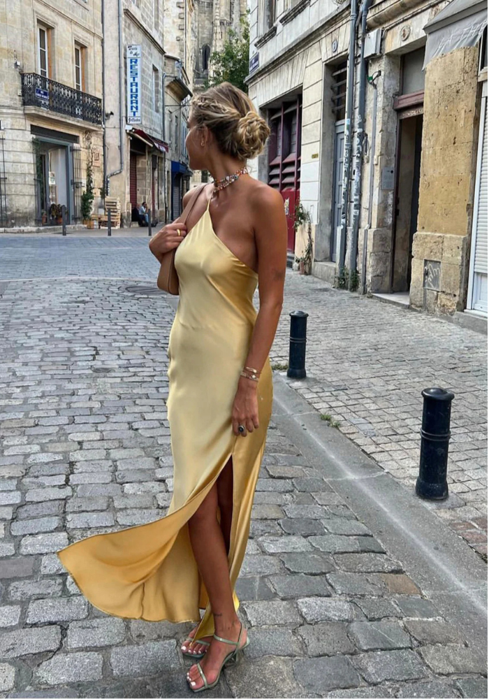 Damen Abendkleid mit Rückenausschnitt | Maxi
