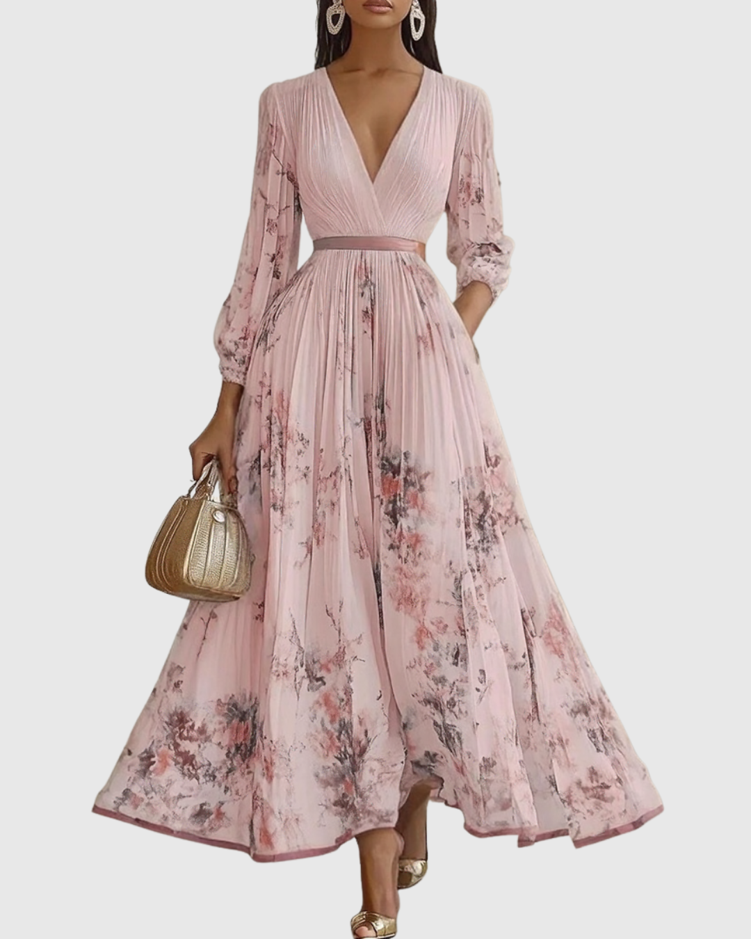Vestido Feminino Floral para Casamento | Maxi