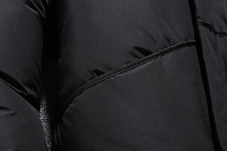 Męskie Zimowa Pikowana Kurtka | Z Kapturem