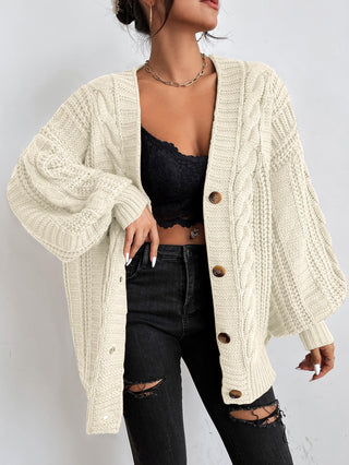 Kardigan Damski z Grubym Splotem | Oversized