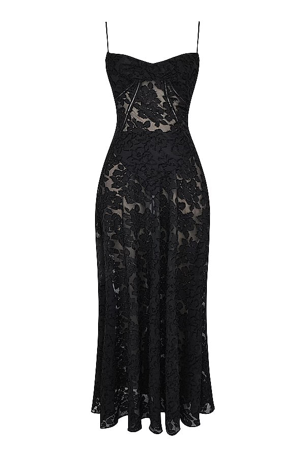 Damen Figurformendes Kleid mit Blumenmuster | Maxi