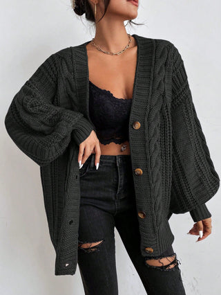 Kardigan Damski z Grubym Splotem | Oversized