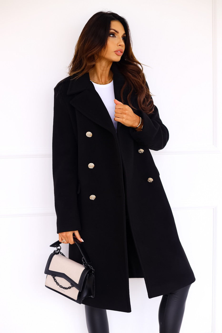Women's Long Double-Breasted Trench Coat | Classic Style