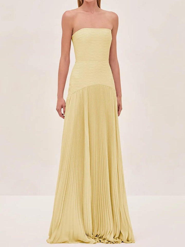 Women's Strapless Maxi Wedding Dress
