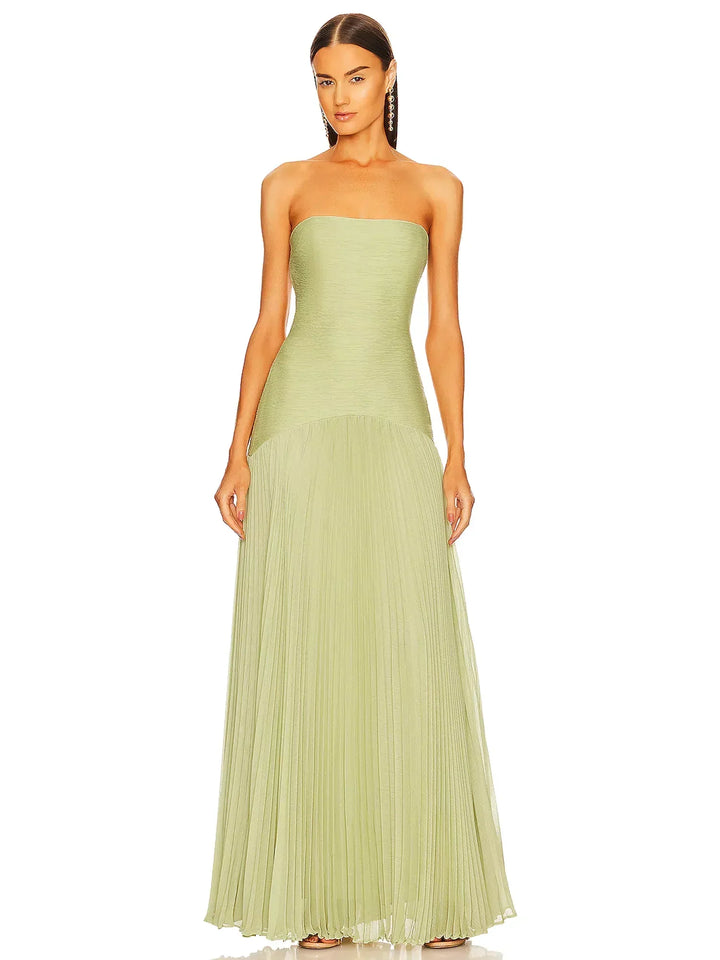 Women's Strapless Maxi Wedding Dress