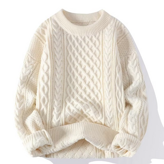 Męskie sweter casualowy | Z zamkiem do połowy