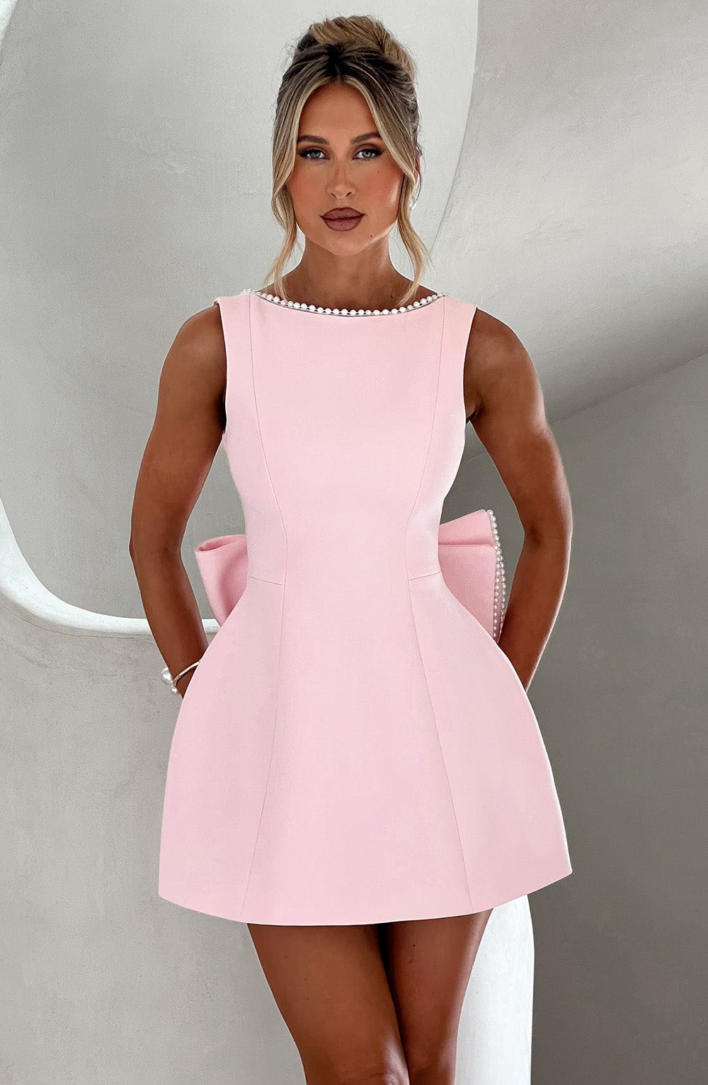 Damen elegantes Hochzeitskleid | Mini