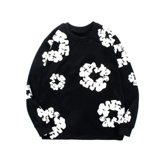 Unisexowy Sweter z Kwiatowym Wzorem | Casual