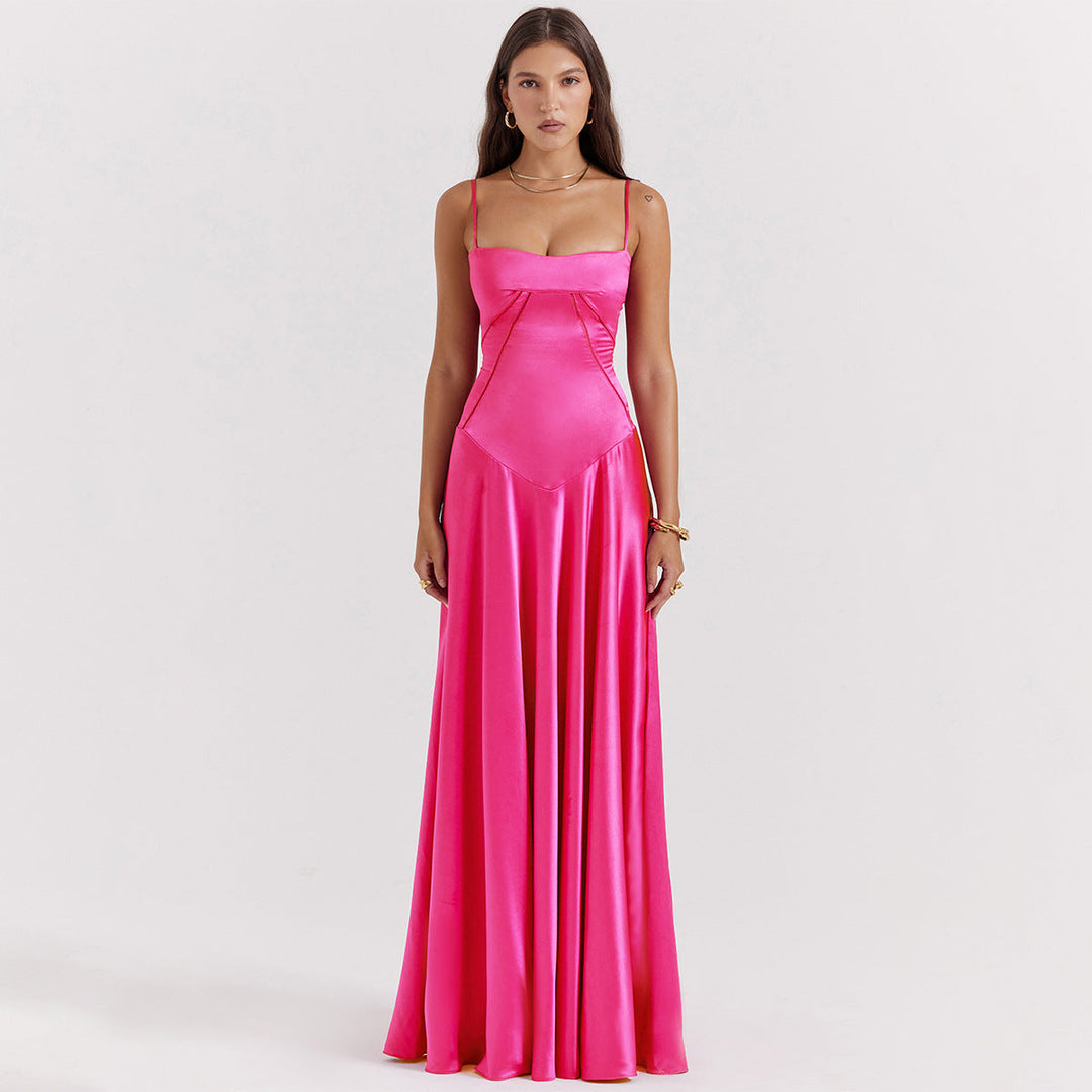 Damen Abendkleid mit Trägern | Maxi