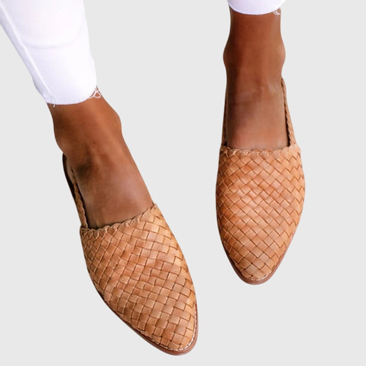 Damen Geflochtene Slipper | Elegant