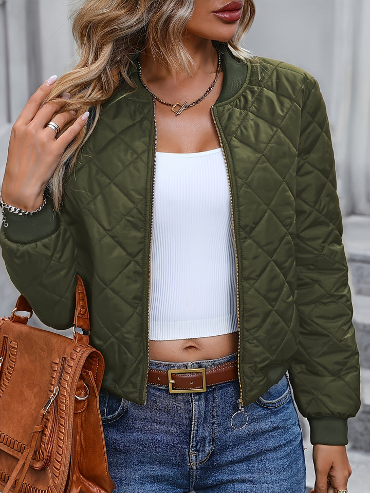 Damen Steppjacke Winter | Reißverschluss