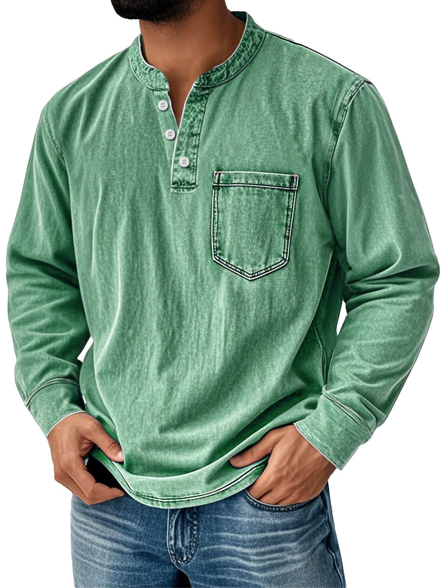 Men's Everyday Shirt | Long Sleeves with Neck Buttons