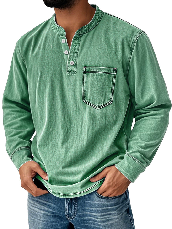 Men's Everyday Shirt | Long Sleeves with Neck Buttons