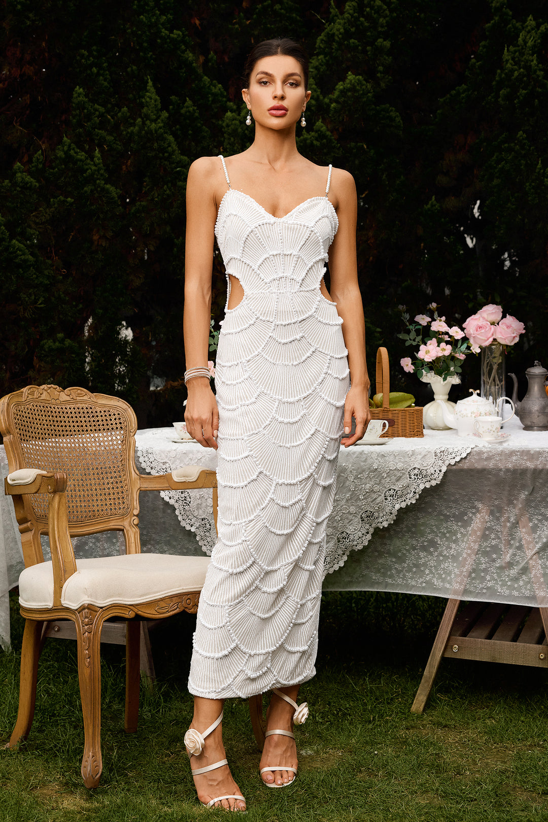 Damen Party Abendkleid | Midi