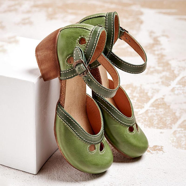 Damen Schuhe mit Absatz und Riemchen | Breiter Absatz