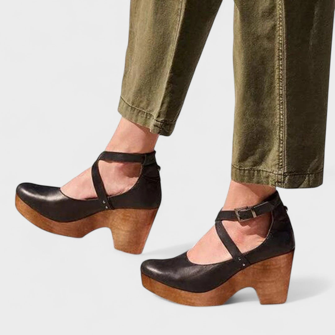 Damskie Buty na Platformie | Pasek