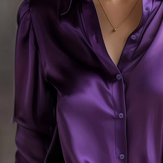 Damska Klasyczna Bluzka | Długi Rękaw