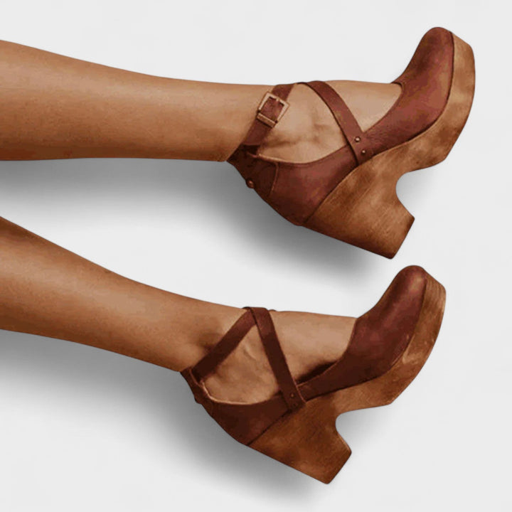 Damskie Buty na Platformie | Pasek