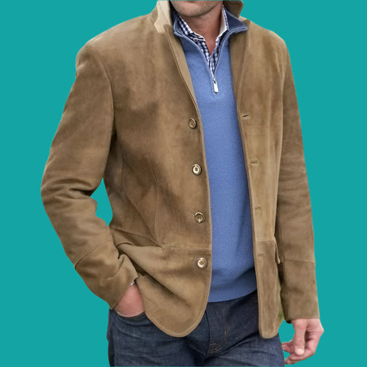 Men's Casual Jacket with Buttons | Slim Fit