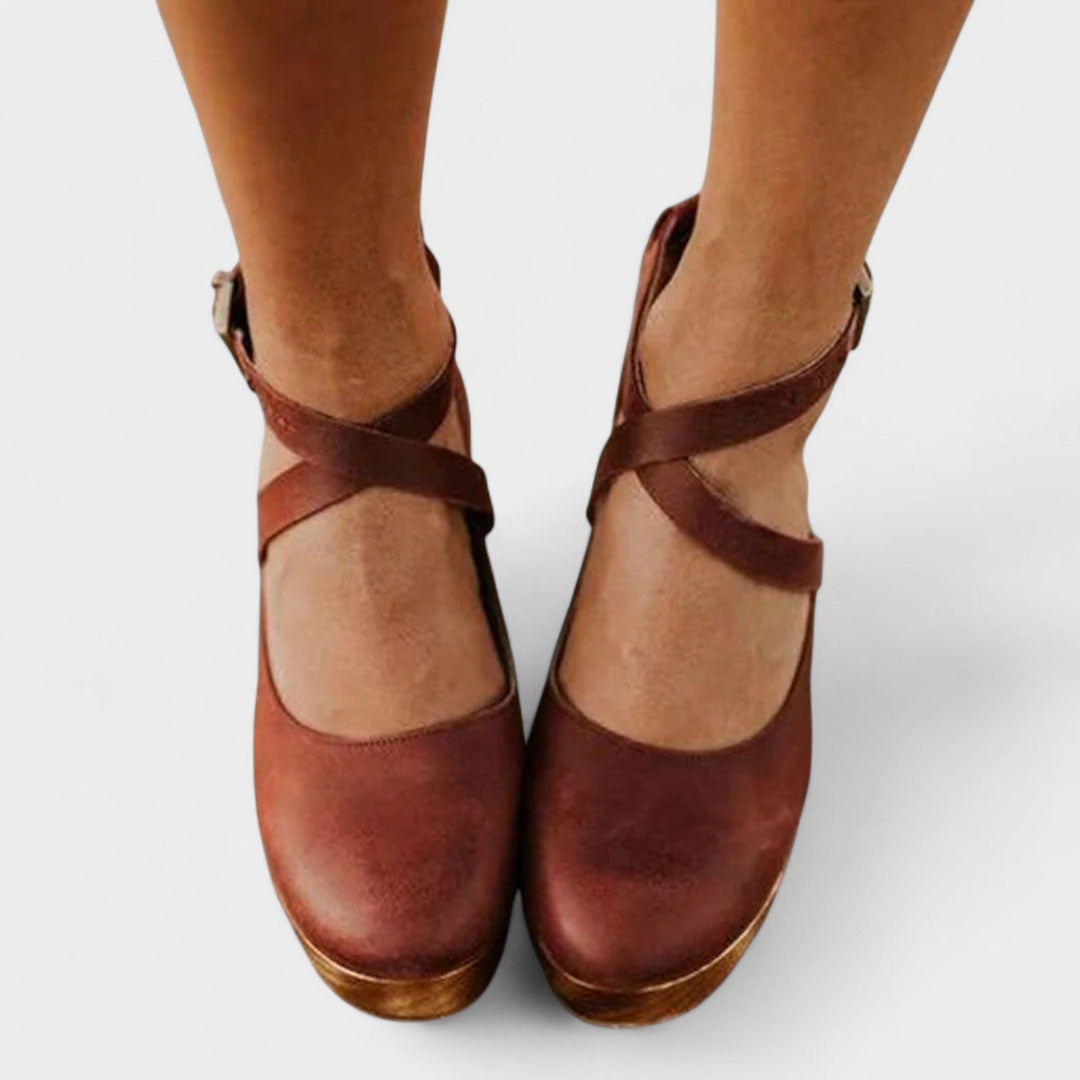 Damskie Buty na Platformie | Pasek