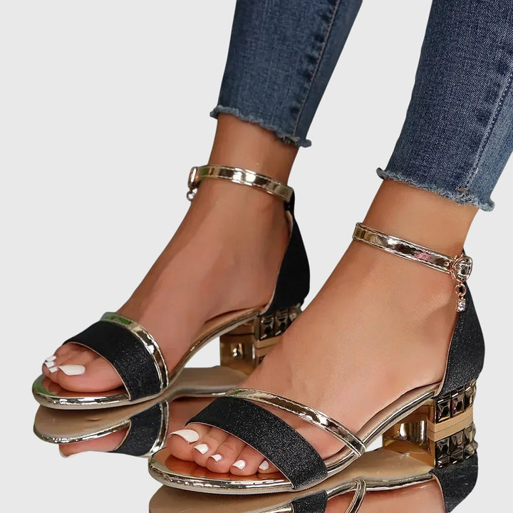 Damen Sandalen Offene Zehen | Blockabsatz