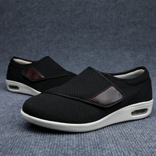 Męskie Ortopedyczne Buty z Szerokim Przodem | Oddychające na Rzep