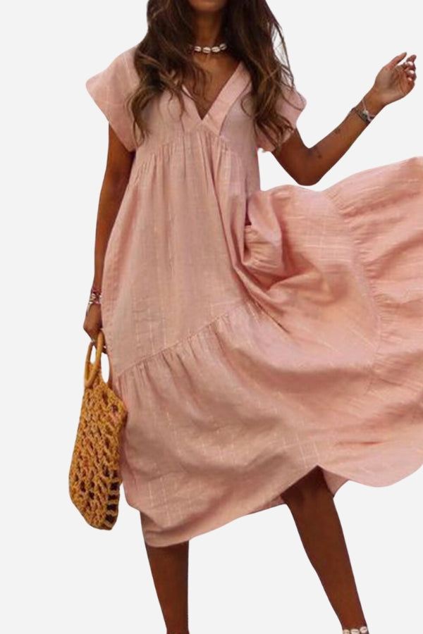 Damen Boho Sommerkleid | Maxi