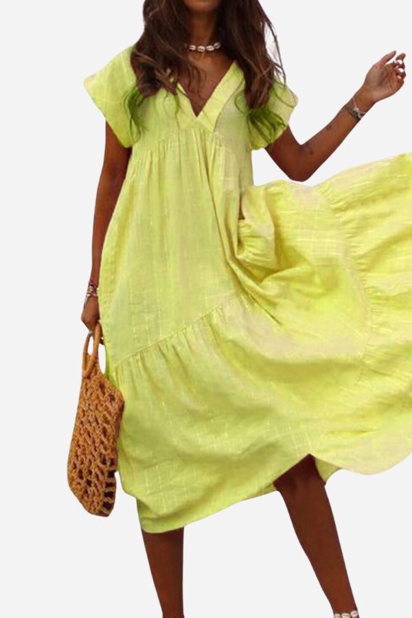 Damen Boho Sommerkleid | Maxi
