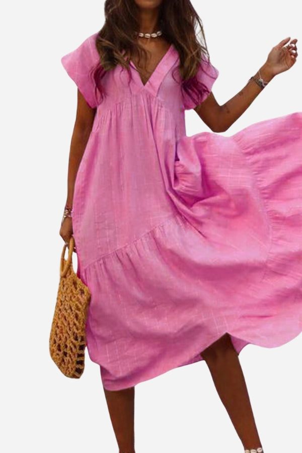 Damen Boho Sommerkleid | Maxi