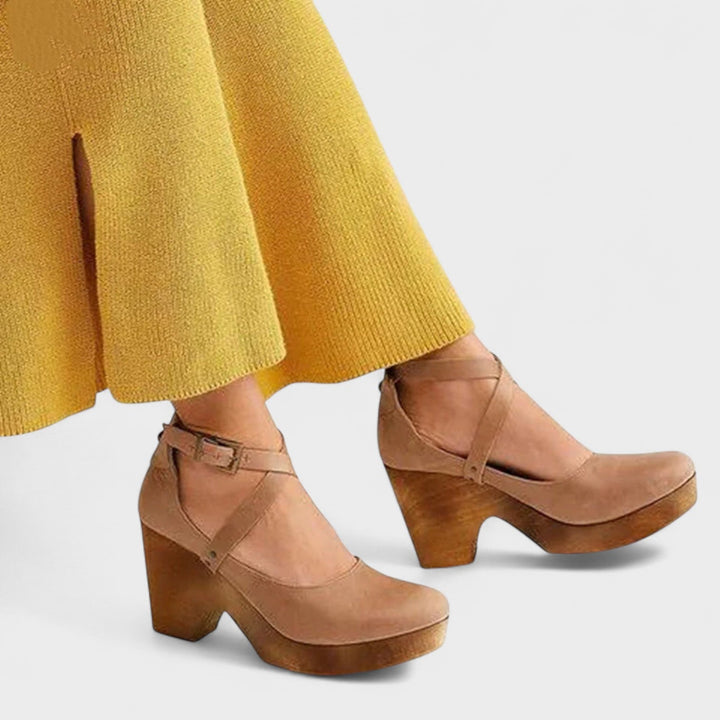 Damskie Buty na Platformie | Pasek