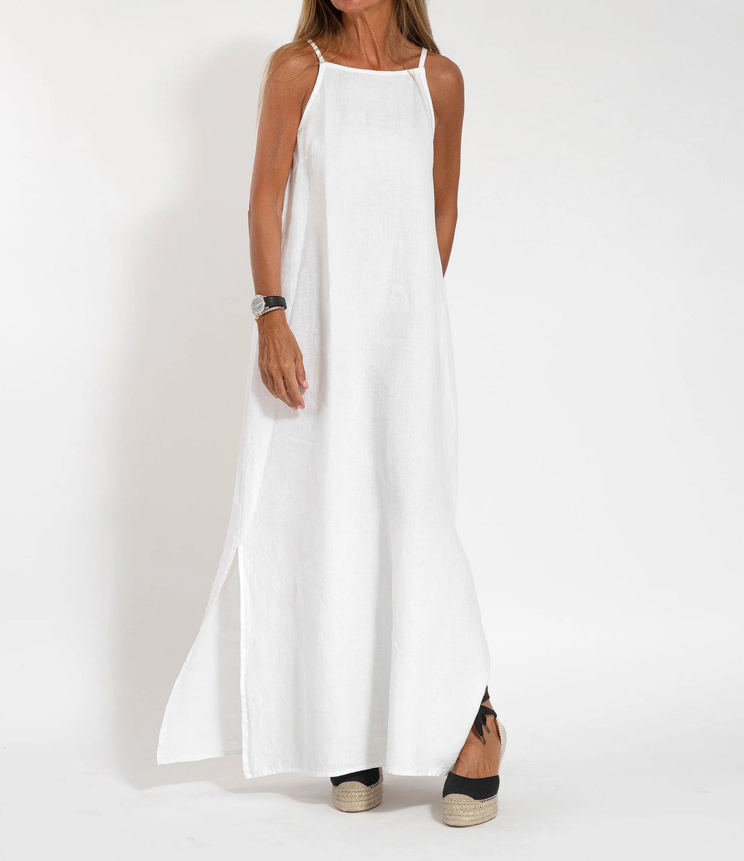 Damen Maxi Kleid Ärmellos | Luftig