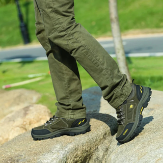 Męskie Ortopedyczne Buty Trekkingowe | Wodoodporne z Antypoślizgową Podeszwą