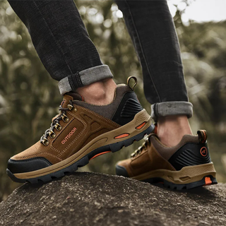 Męskie Ortopedyczne Buty Trekkingowe | Wodoodporne z Antypoślizgową Podeszwą