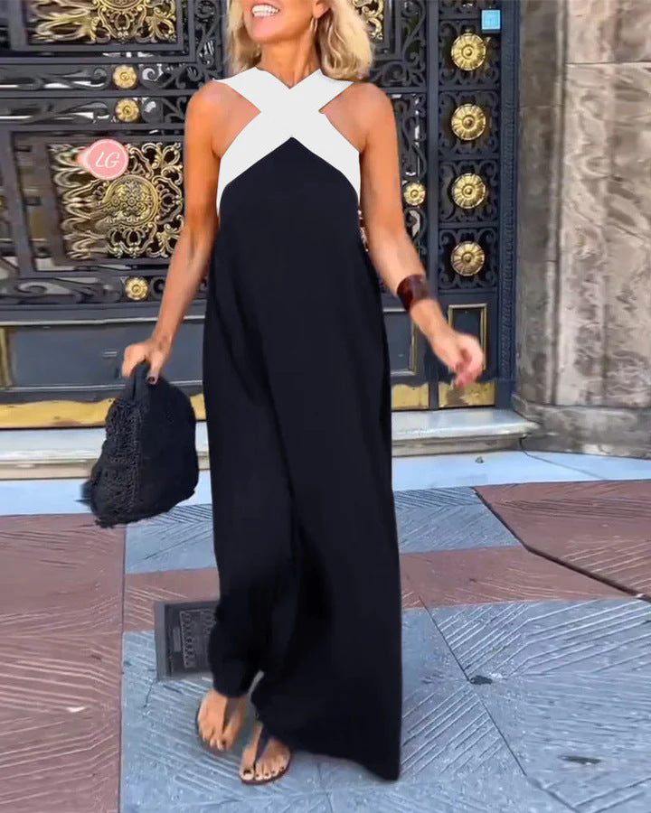 Damen Maxi-Kleid Halter | Ärmellos